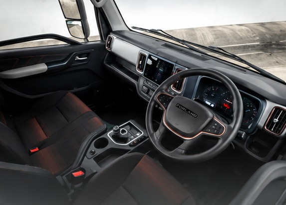 Forland S1 EV truck cabin